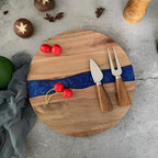 Wood Cutting Board - Durable Acacia with Unique Epoxy Design 4