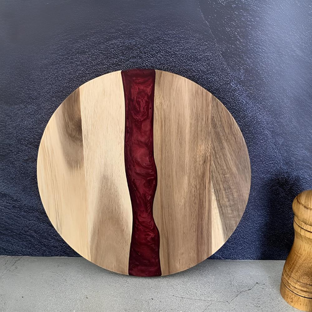 Wood Cutting Board - Durable Acacia with Unique Epoxy Design 6