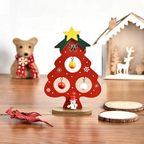 Wooden Christmas Decoration - Handmade Eco-Friendly Desk Ornament 0