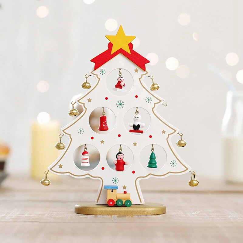 Wooden Christmas Decoration - Handmade Eco-Friendly Desk Ornament 11