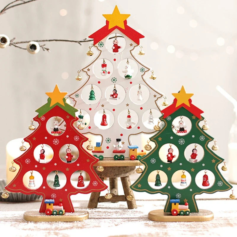 Wooden Christmas Decoration - Handmade Eco-Friendly Desk Ornament 2