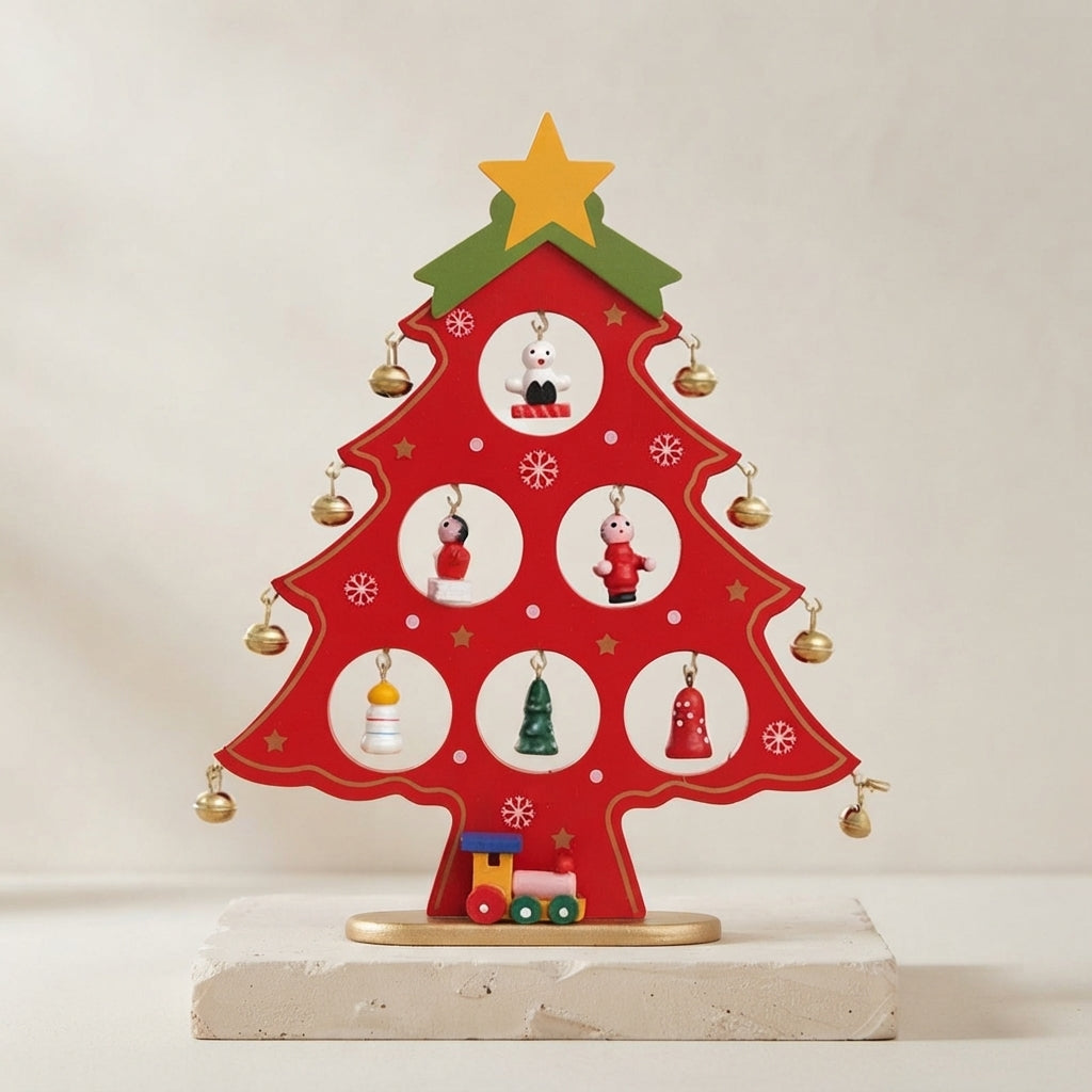 Wooden Christmas Decoration Miniature Desk Ornament  1