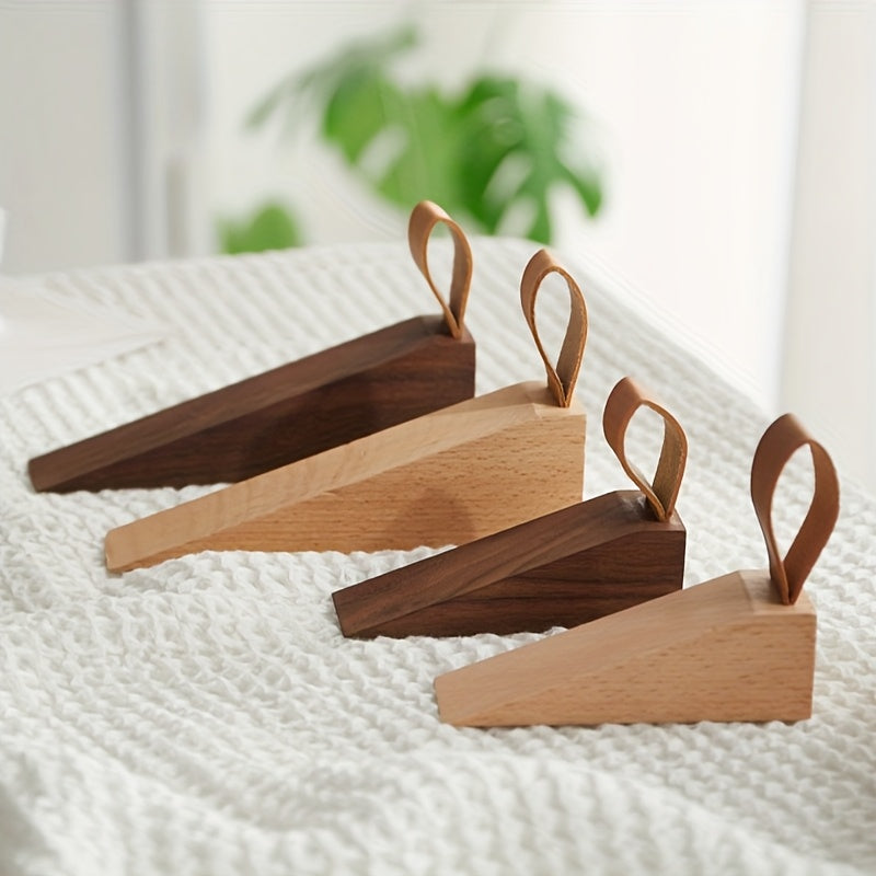 Wooden Doorstop - Stylish Floor Mount with Non-Slip Stability 3