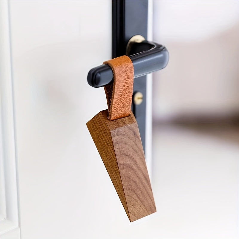 Wooden Doorstop - Stylish Floor Mount with Non-Slip Stability 4