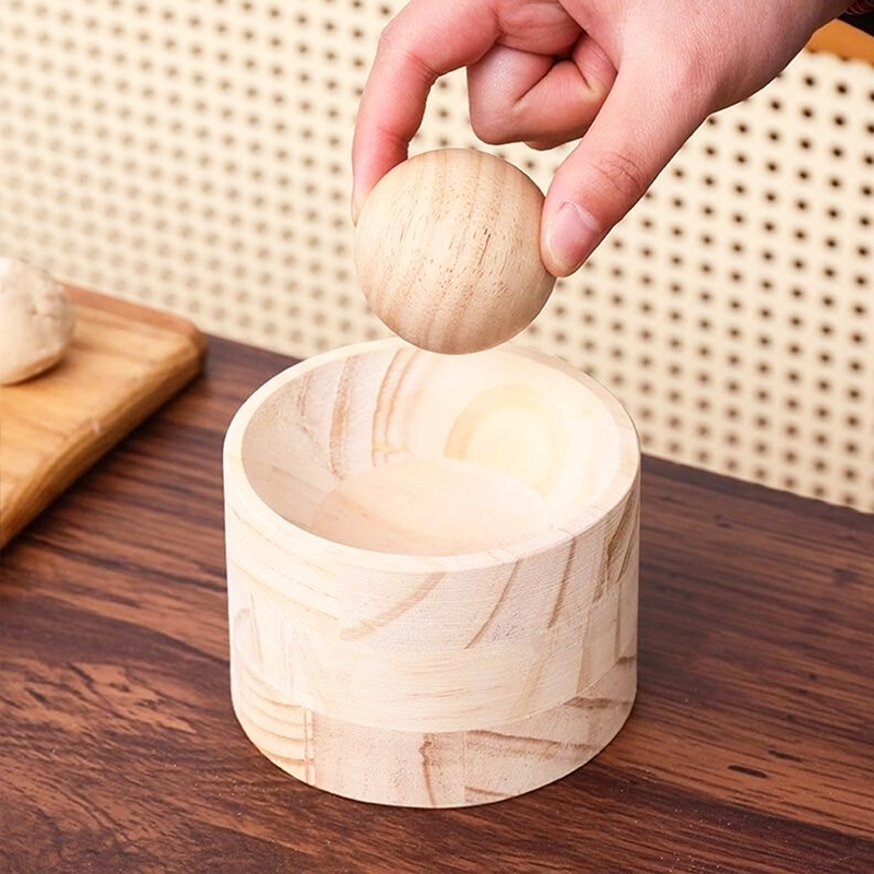 Wooden Dumpling Dough Press - Non-Stick, Ergonomic Design for Even Sheets 7