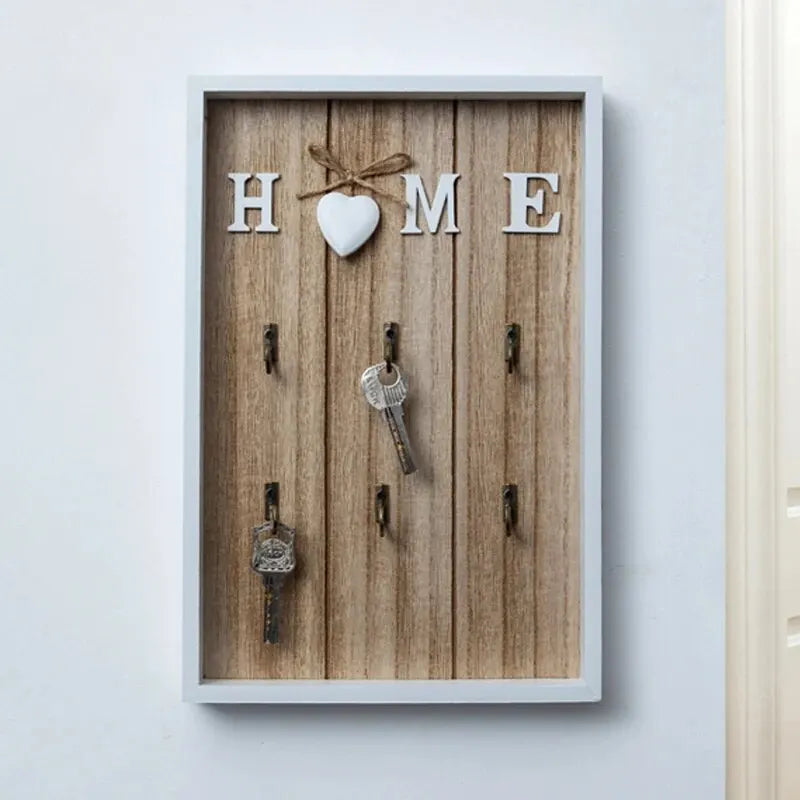 Wooden Key Holder for Wall - Handmade Solid Wood Key Organizer 2