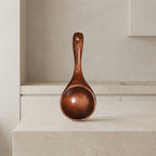 Wooden Kitchen Scoop Phoebe Wood Long Handle Hanging Loop 1