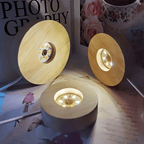 Wooden LED Light Base - USB-Powered Warm White Glow for Displays 5