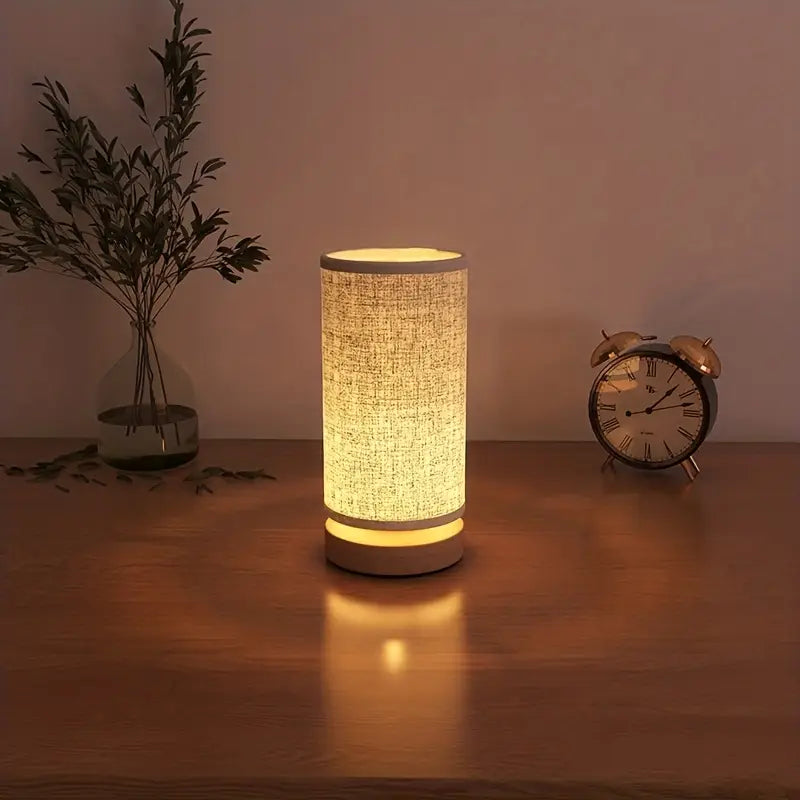 Wooden Night Lamp - Minimalist LED Night Light for Cozy Ambiance 0