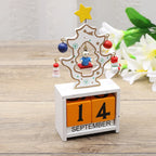 Wooden Santa Christmas Tree - Eco-Friendly Countdown Decoration 0