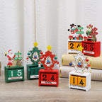 Wooden Santa Christmas Tree - Eco-Friendly Countdown Decoration 2