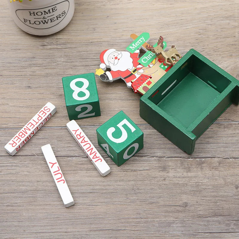 Wooden Santa Christmas Tree - Eco-Friendly Countdown Decoration 5