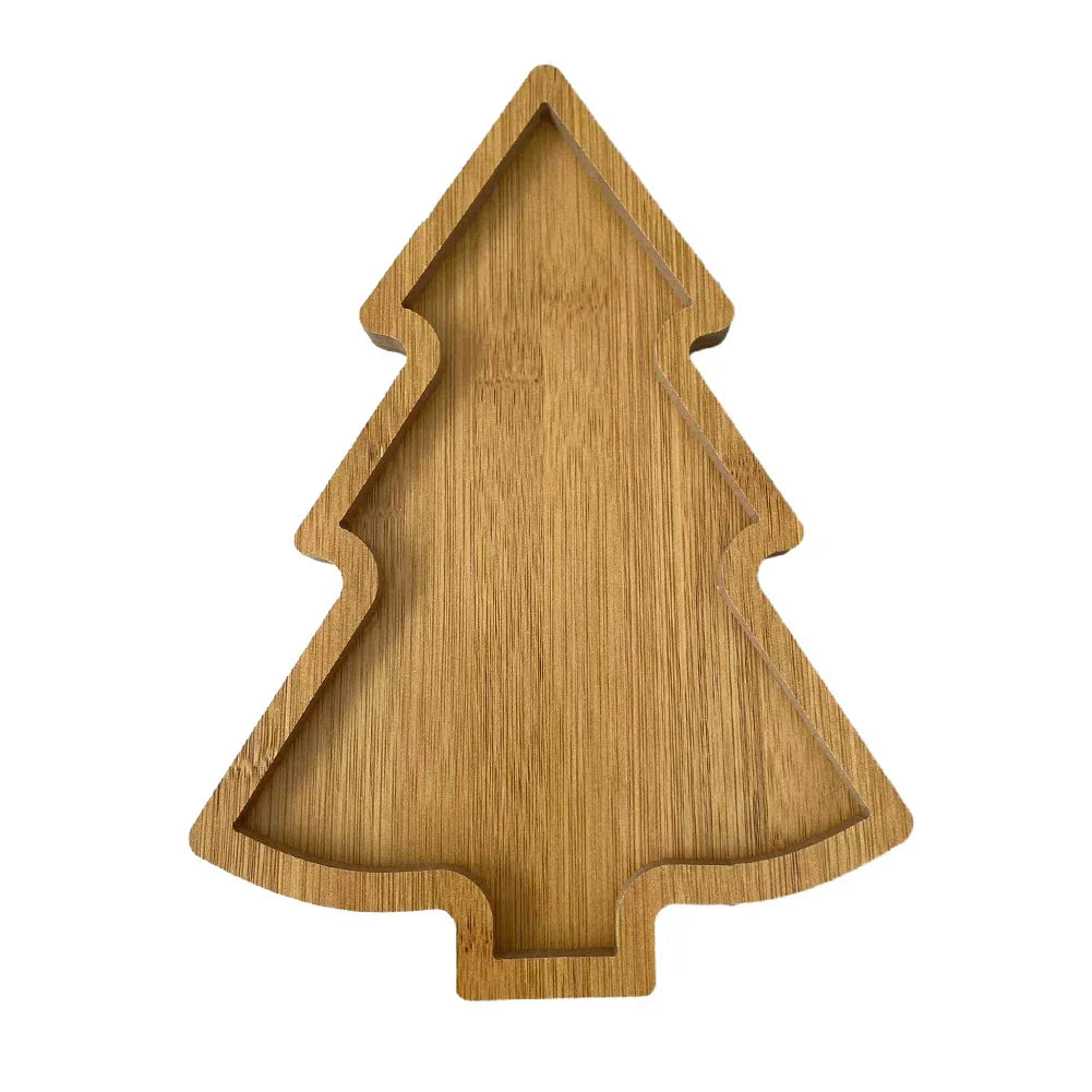 Wooden Serving Board - Eco-Friendly Christmas Tree Design for Festive Use 6