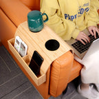Wooden Sofa Arm Tray - Durable, Portable, Fits Most Armrests 5