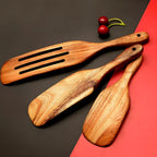 Wooden Spatula Set - Durable Teak for Scratch-Free Cooking & Comfort 2