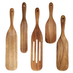 Wooden Spatula Set - Durable Teak for Scratch-Free Cooking & Comfort 3