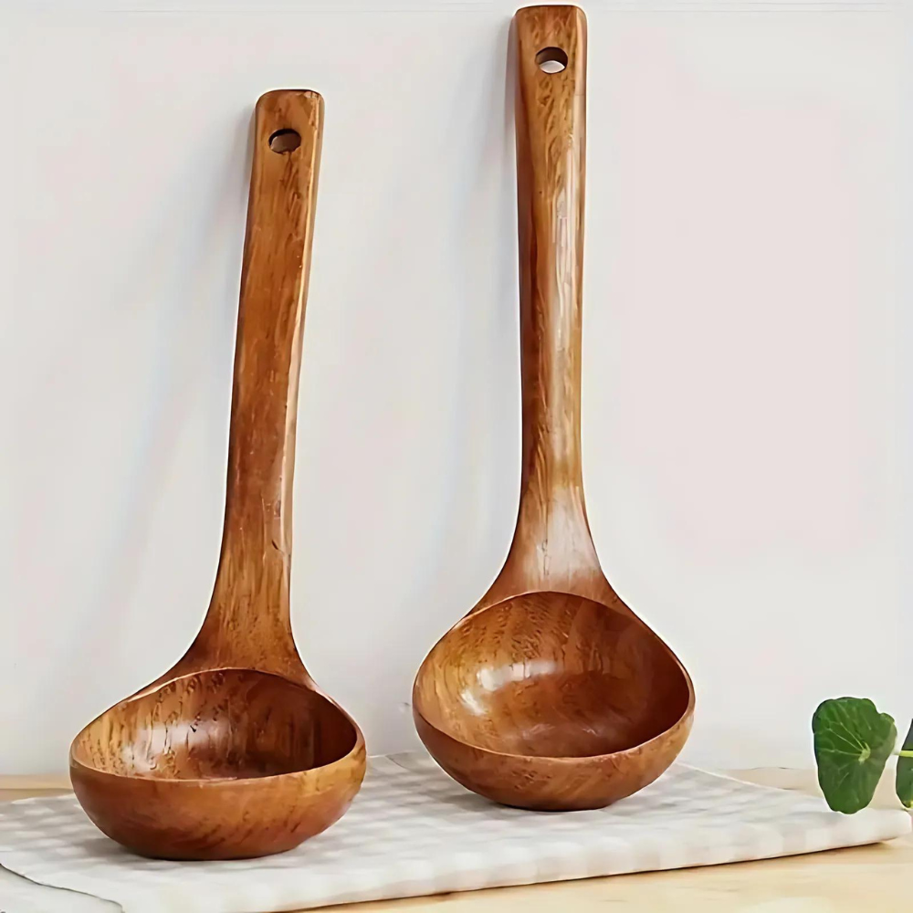 Wooden Spoons for Cooking - Eco-Friendly Kitchen Spoon for All Cookware 4