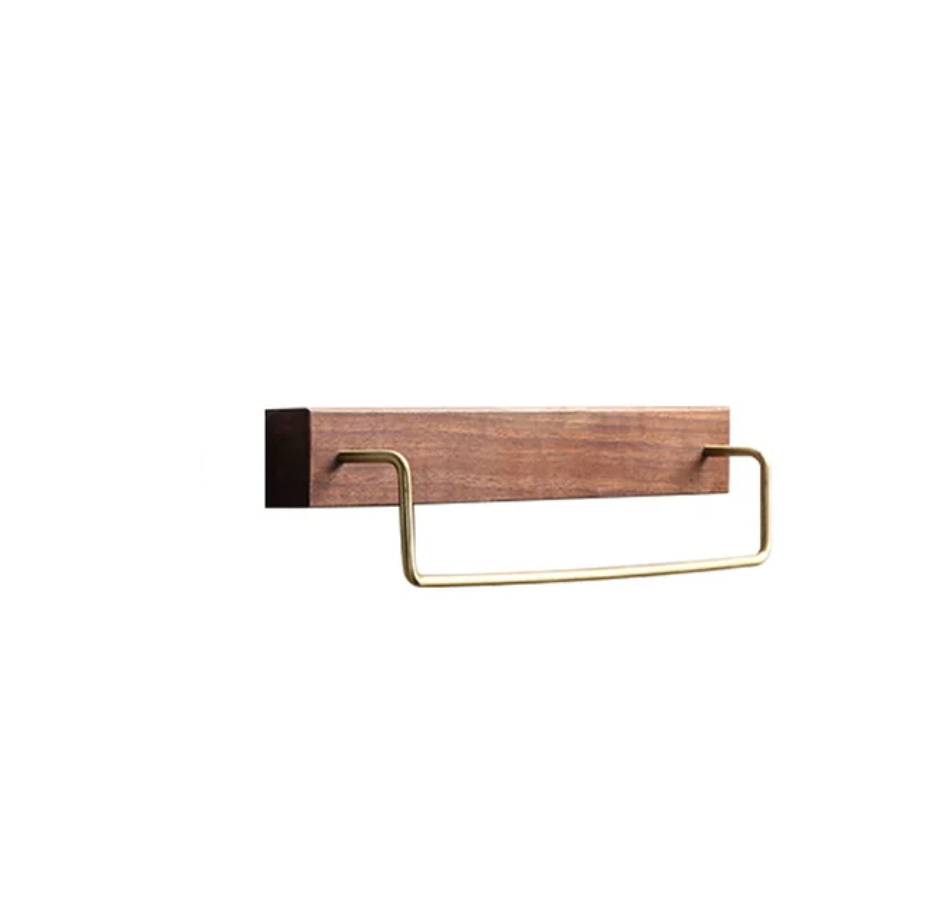 Wooden Towel Rack - Eco-Friendly Bathroom Towel Storage Solution 0