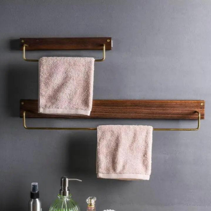Wooden Towel Rack - Eco-Friendly Bathroom Towel Storage Solution 1