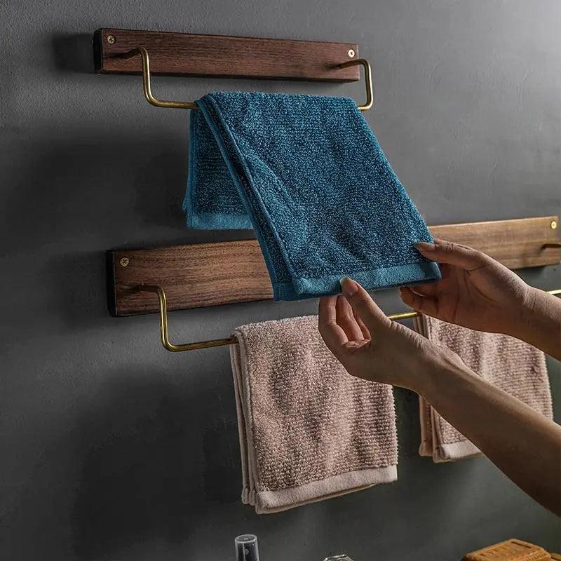 Wooden Towel Rack - Eco-Friendly Bathroom Towel Storage Solution 3