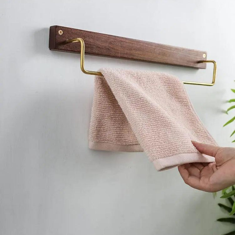 Wooden Towel Rack - Eco-Friendly Bathroom Towel Storage Solution 4