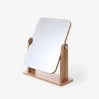 Wooden Vanity Mirror - 360° Rotating Design for Easy Makeup Application 5