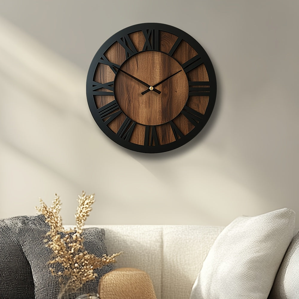 Wooden Wall Clock - Modern Open Dial Decor for Any Room 8