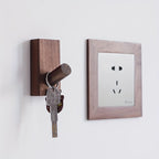Wooden Wall Hooks Set – Self-Adhesive Coat Hooks for Wall, Key Hooks for Coats and Accessories, Scandinavian Design, Set of 2 2