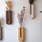 Wooden Wall Plant Holder Set - Stylish Indoor Wall Planters for Houseplants 1