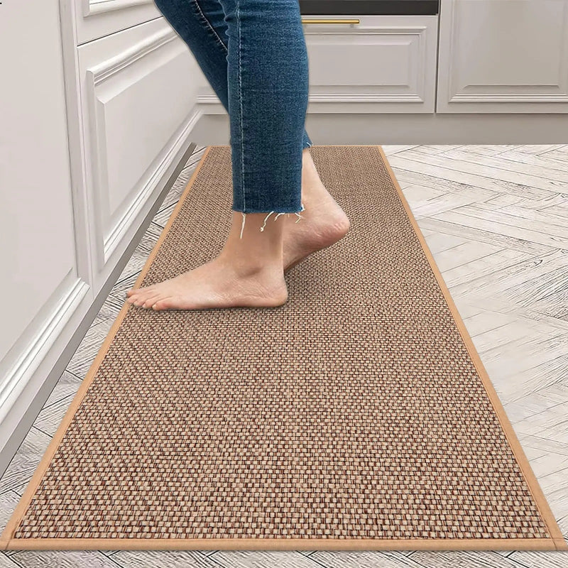 Woven Kitchen Mat - Non-Slip, Washable Design for Comfort & Safety 1