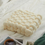 Woven Knot Pillow - Plush Decorative Throw Pillows for Versatile Use 1