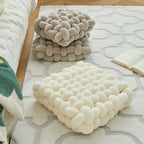 Woven Knot Pillow - Plush Decorative Throw Pillows for Versatile Use 4