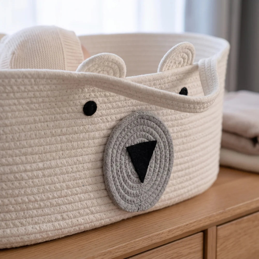 Woven Moses Basket - Durable, Breathable Baby Bassinet 5