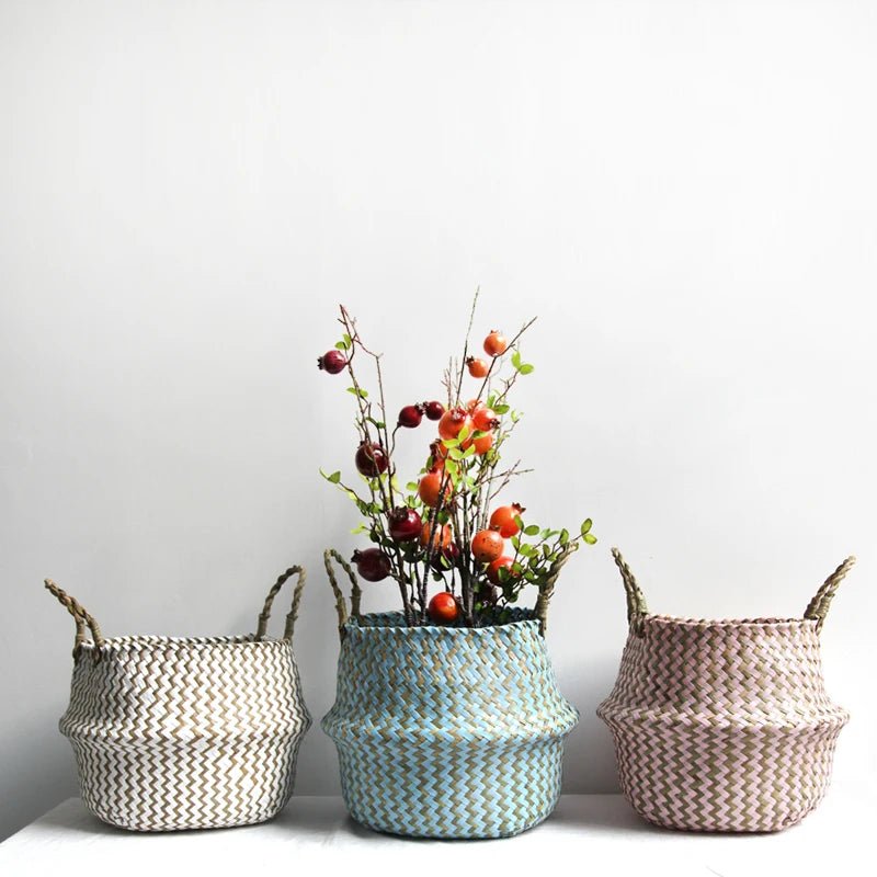 Woven Plant Basket - Versatile Storage & Stylish Home Decor Solution 2