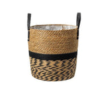 Woven Seagrass Storage Basket - Eco-Friendly Laundry Hamper for Organizing 0