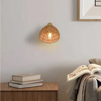 Woven Wall Sconce - Natural Rattan Design for Cozy Ambient Lighting 2