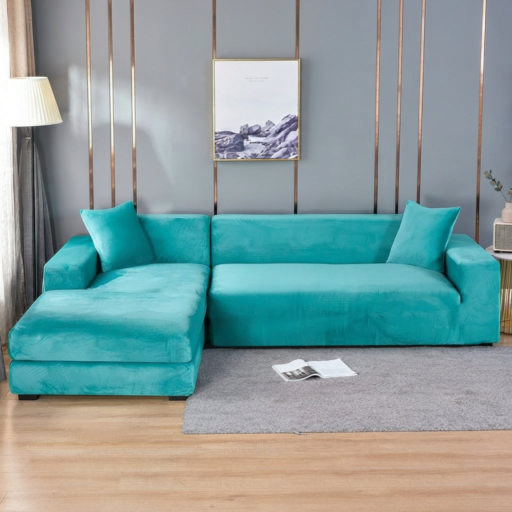 Wrinkle-Resistant Sofa Cover Washable Stretch Fabric Multiple Sizes 13