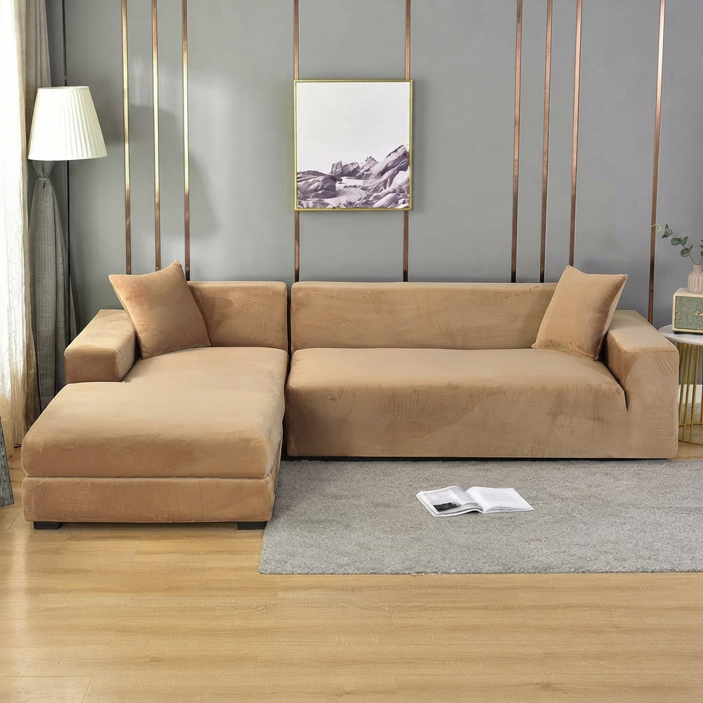Wrinkle-Resistant Sofa Cover Washable Stretch Fabric Multiple Sizes 14