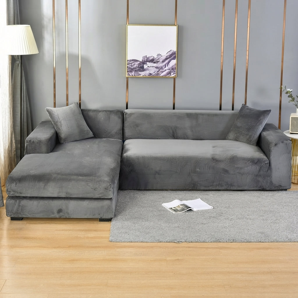 Wrinkle-Resistant Sofa Cover Washable Stretch Fabric Multiple Sizes 3