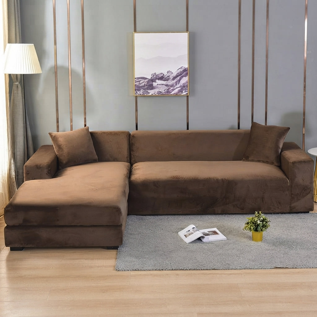 Wrinkle-Resistant Sofa Cover Washable Stretch Fabric Multiple Sizes 4