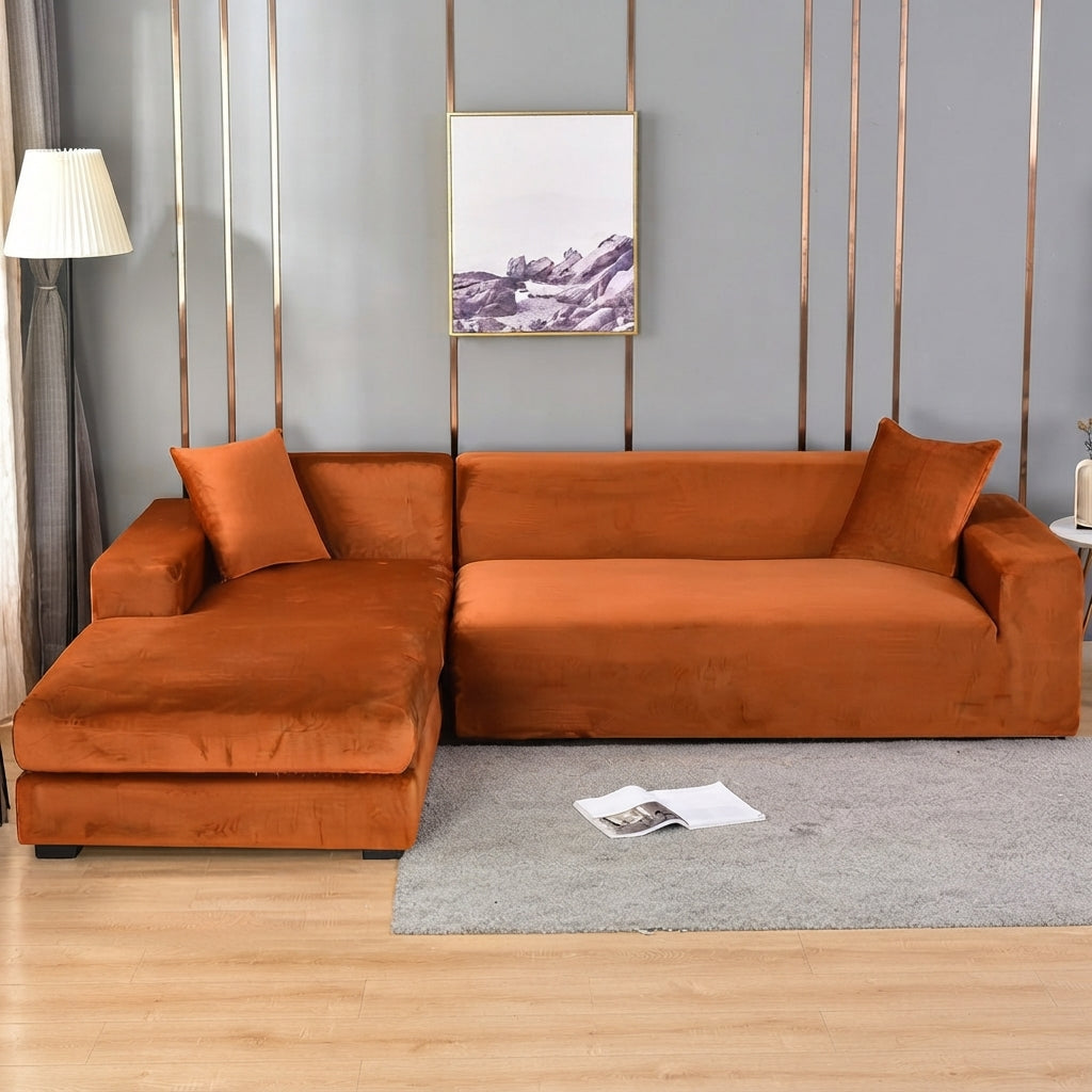 Wrinkle-Resistant Sofa Cover Washable Stretch Fabric Multiple Sizes 5