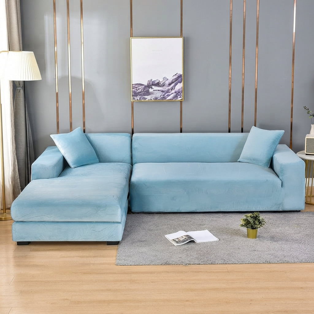 Wrinkle-Resistant Sofa Cover Washable Stretch Fabric Multiple Sizes 8