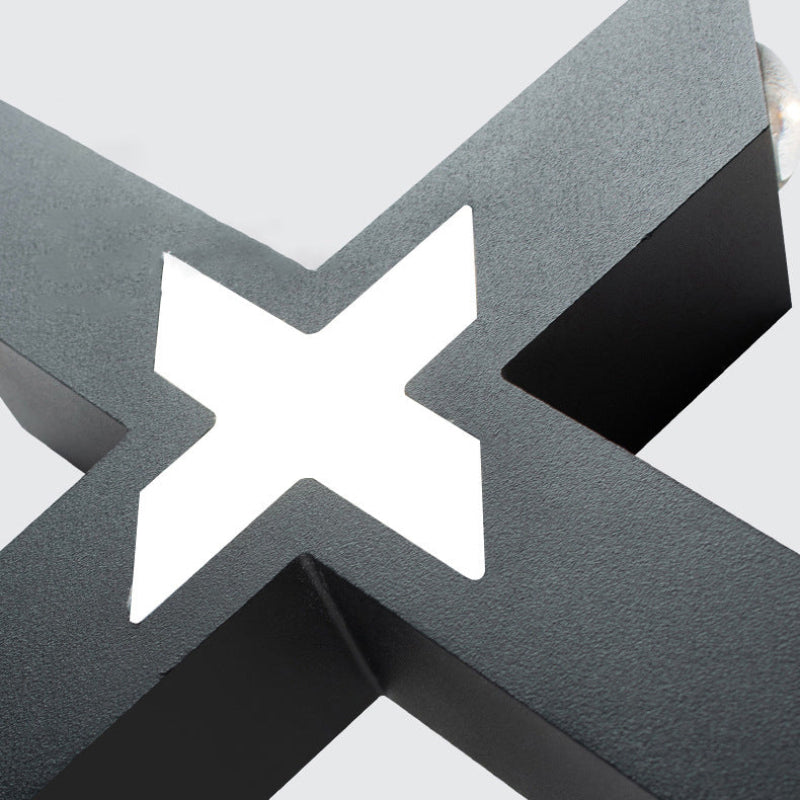 X-Shape LED Outdoor Wall Light - Stylish, Weatherproof, Energy Efficient 4