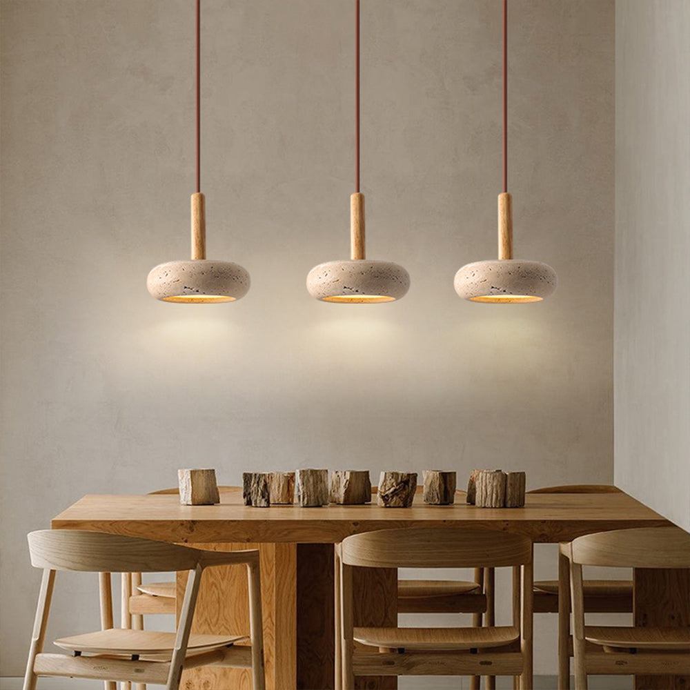 Yellow Travertine Pendant Light - Elegant Kitchen Pendant Lighting Design 3