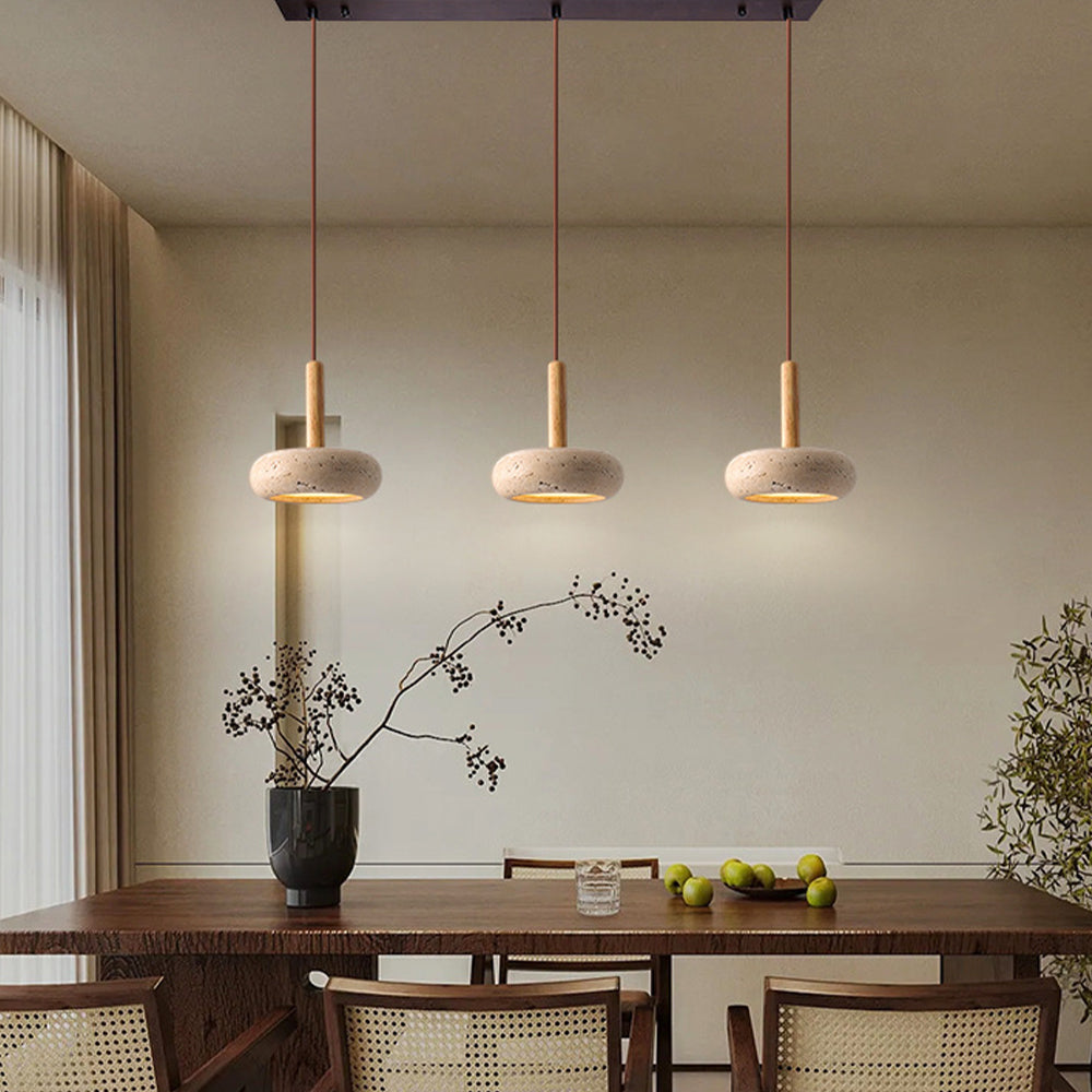Yellow Travertine Pendant Light - Elegant Kitchen Pendant Lighting Design 4