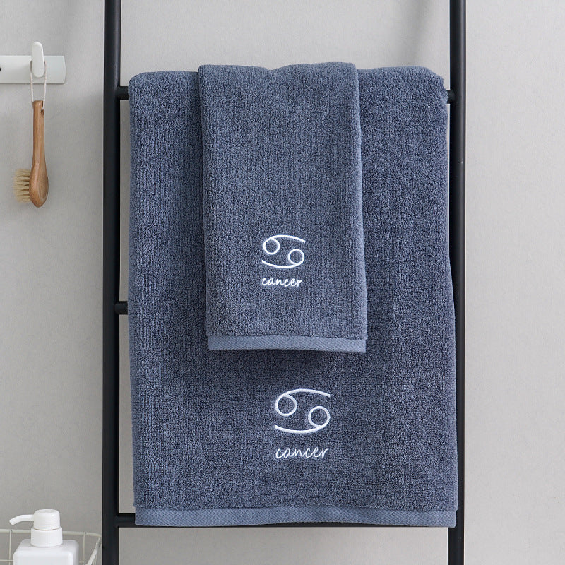 Zodiac Towel Set - Best Bath Towels, Soft Cotton, Fast-Dry Design 12