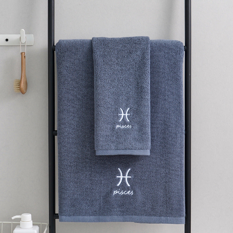 Zodiac Towel Set - Best Bath Towels, Soft Cotton, Fast-Dry Design 14