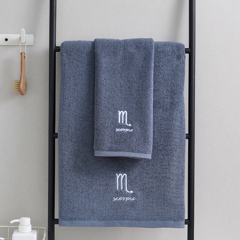 Zodiac Towel Set - Best Bath Towels, Soft Cotton, Fast-Dry Design 9