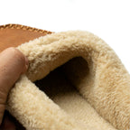 Men's Winter Slippers Plush Lining Flock Upper Rubber Outsole 6