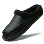 Men's Winter Slippers Plush Lining Flock Upper Rubber Outsole 3